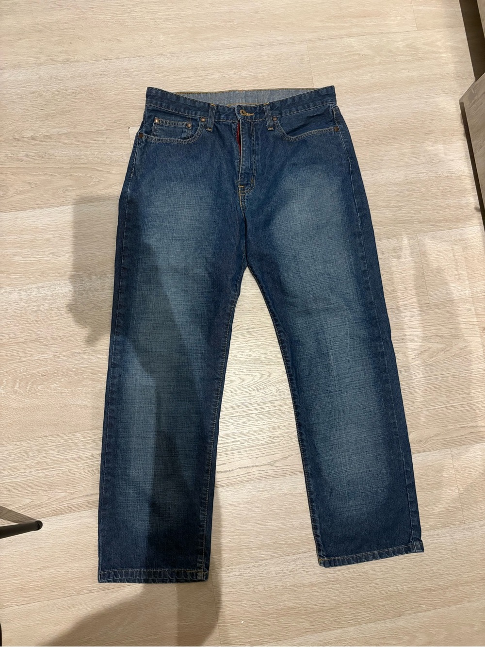 Ralph Lauren Men's Straight Fit Dark Blue Jeans